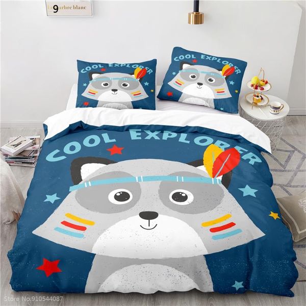 

bedding sets nordic cartoon dog 3d set duvet cover pillowcase twin full  king size for boys girls kids gifts bedroom decor