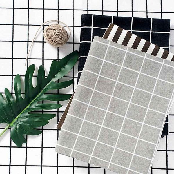 

ins checkered background cloth po props striped black and white pography home textile table