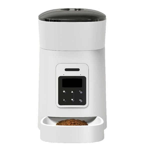 

pet feeder automatic intelligent cross-border timing quantitative 5l surplus grain feeding machine alarm function dog bowls & feeders