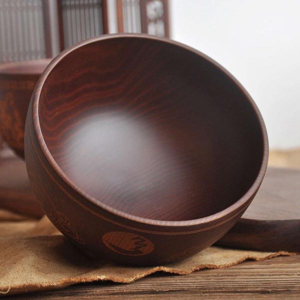 

rice bowl noodle solid wood for soup dipping bowls