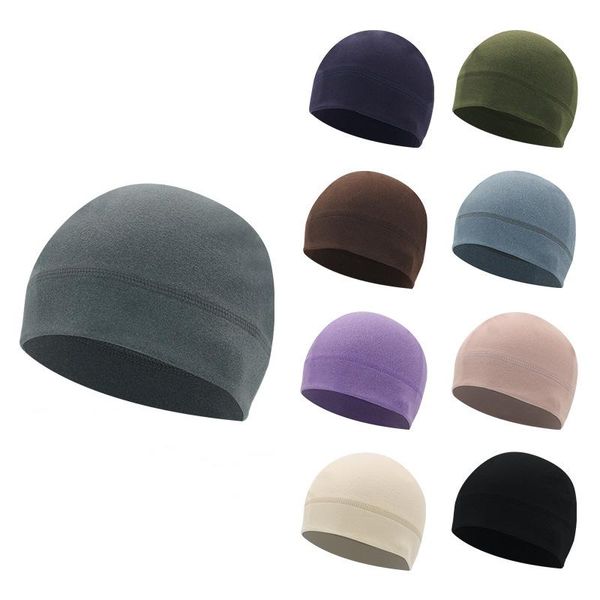 

cycling caps & masks classic warm fleece hats winter autumn windproof fishing hunting military tactical outdoor hiking, Black