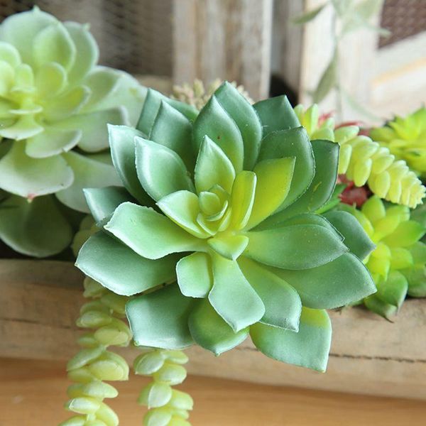 

decorative flowers & wreaths simulation succulent green angle snow flower home decoration wedding fake artificial plant bonsai plants