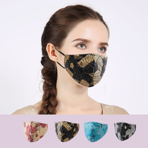 

sequin fashion mask thin dust-proof sunscreen breathable personality colorful life
