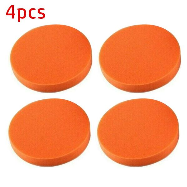 

care products car polisher sponge polishing pad orange parts smooth flat thickness 25mm waxing set