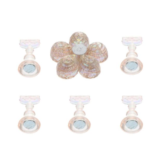 

nail gel 1 set display stand magnetic tips holder art practice base, Red;pink