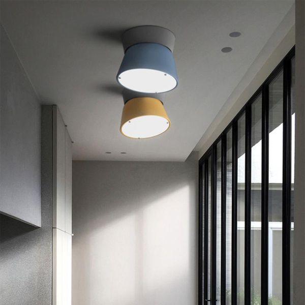 

ceiling lights modern led color pizza lighting nordic indoor loft living room lamp restaurant bedroom study decor light fixtures