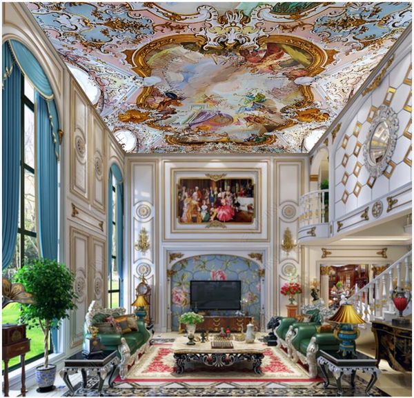 

3d ceiling murals wallpaper custom p angels tell myths and legends european oil painting 3d wall murals wallpaper for walls 3 d home decor i