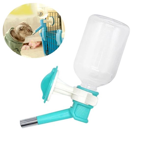 

cat bowls & feeders pet automatic water dispenser cabin hanging type drinking fountain from fence portable bottle for small dog hamst
