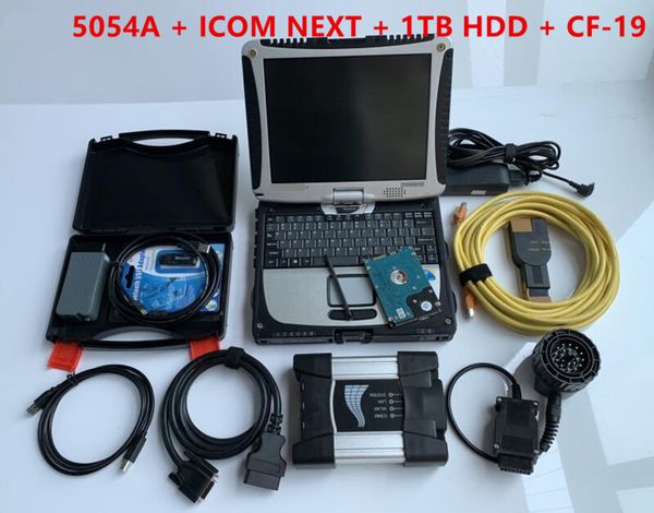 

professional scanner universal garage tester 5054a for audi and icom next for bmw diagnostic scan 2in1 cf19 laptop