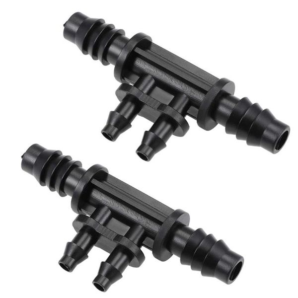 

watering equipments 2-5pcs micro drip irrigation connector 4/7mm & 8/12mm hose fitting barb 4 way garden agricultural system