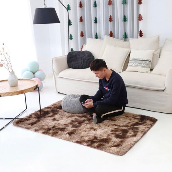 

carpets 100*160cm thick plush carpet for living room fluffy rug bed anti-slip floor home decor rugs soft velvet mat