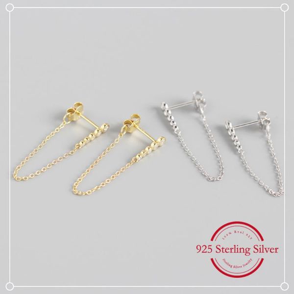 

hoop & huggie women long tassel drop earrings female bohemian dangle stud girls fashion party jewelry m4, Golden;silver
