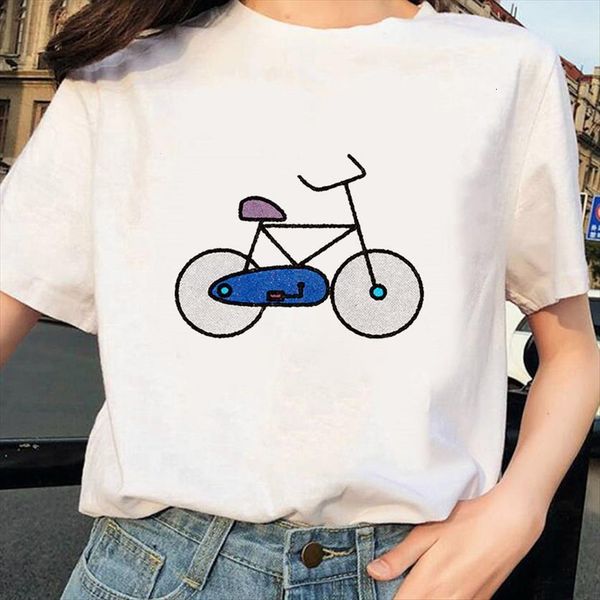 

harajuku ullzang 90s grunge graphic womens t shirt cute korean style, White