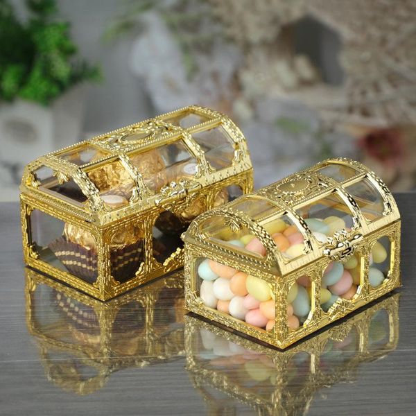 

gift wrap european mini treasure box ps plastic wedding candy golden creative bag