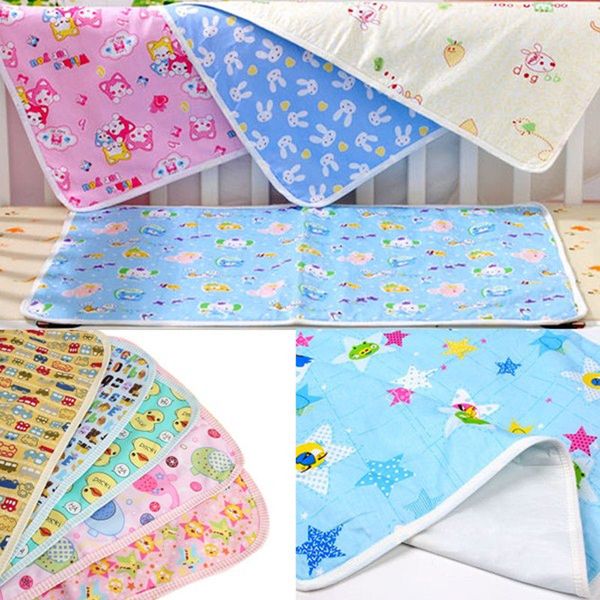 

2021 newly newborn infant kids baby girls boys diaper nappy mat waterproof bedding changing cover pad, White