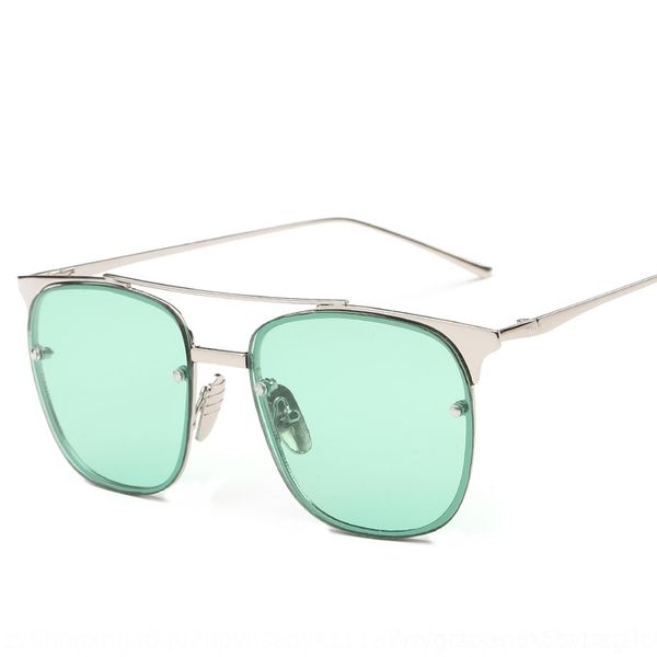 

AG1V dw8TE 2021 Korean square double Outdoor Glasses Cycling Glasses beam transparent reflective eyeglass men's and women's trendy Glasses, White;black