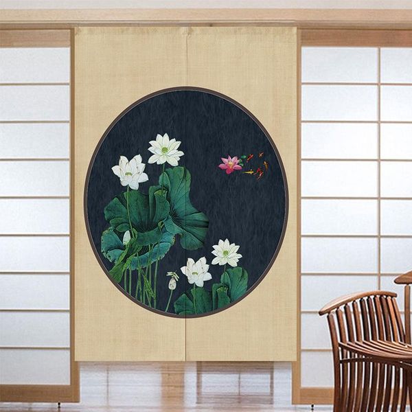 

curtain & drapes chinese lotus door doorway classical living room bedroom kitchen bathroom half feng shui