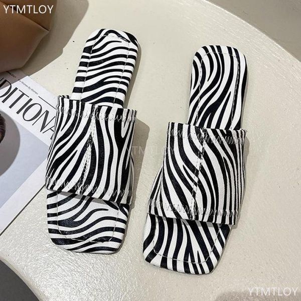 

spring mule slippers women slip on slides brand flip flops zapatillas mujer casa ladies sandals sapatos femininos, Black