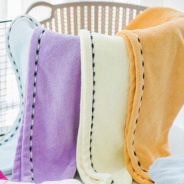 

pc bath accessories dry hair hat womens cap head wrap hats drying towel microfiber bowknot princess shower caps