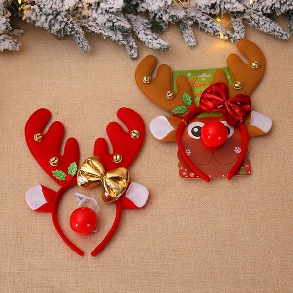 

hair accessories christmas headbands santa tree elk hairband children's dress up props cute ornaments girls gift party fancy, Slivery;white