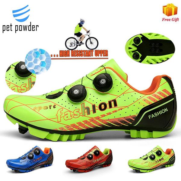 

men's mountain biking shoes women's outdoor sports road bike self-locking cycling light and breathable footwear, Black
