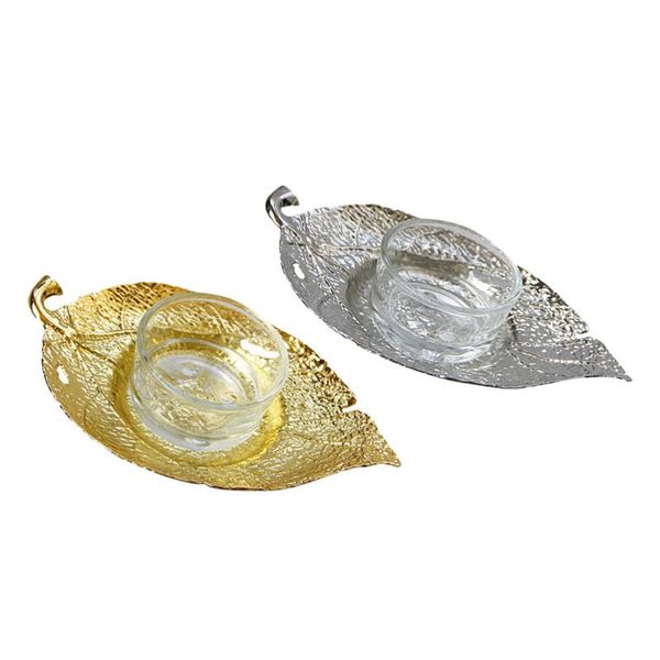 

candle holders 2pcs leaf shape middle east arab deskdecoration candlestick holder