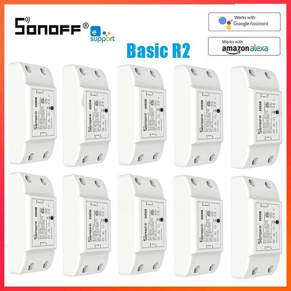 

smart home control itead sonoff basic r2 timing wifi switch breaker automation module portable alexa google voice ewelink app