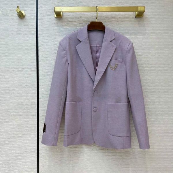 

high-end design elegant blazers women 2021 notched long sleeve solid color spring vintage big pocket casual women's suits &, White;black