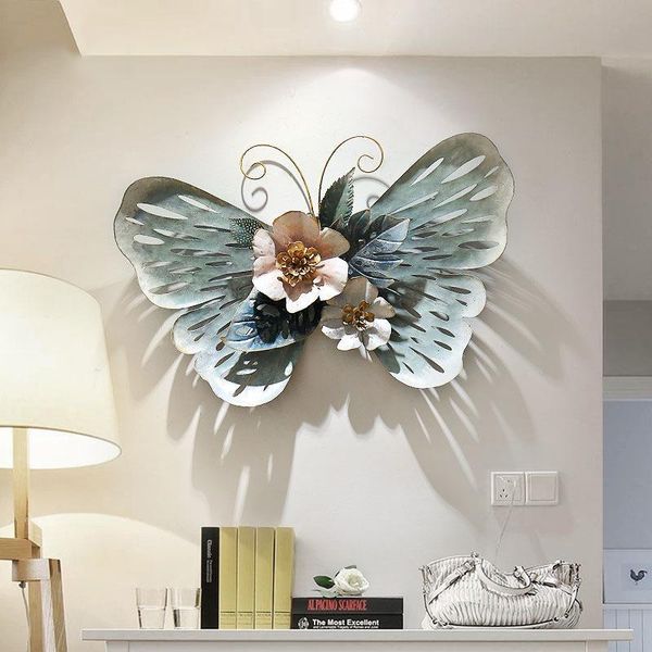 

wall stickers europe iron butterfly craft decoration metal ornament restaurant el home sofa background murals accessories