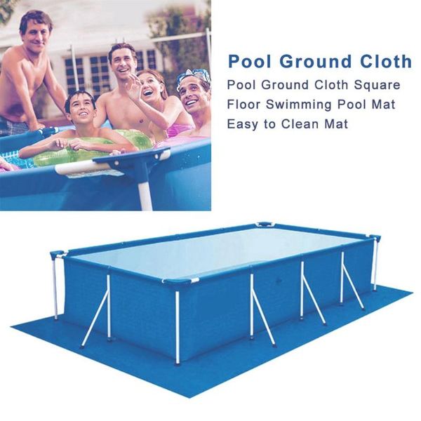 

pool & accessories ground cloth foldable square floor swimming mat cover round rectangle waterproof dust