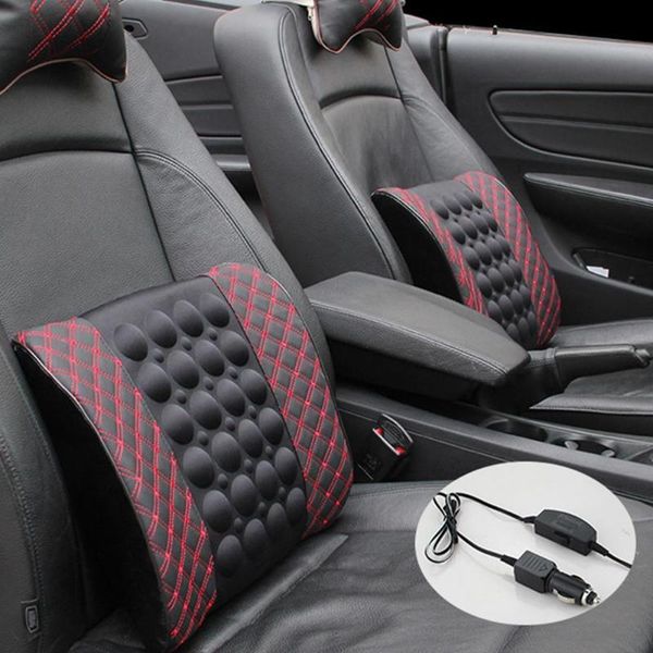

adjustable electric massage car seat soft waist lumbar support pillow cushion home office chair cushions