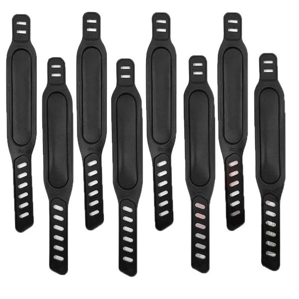 

accessories 8pcs exercise bike pedal straps, adjustable straps foot for spinning home or gym