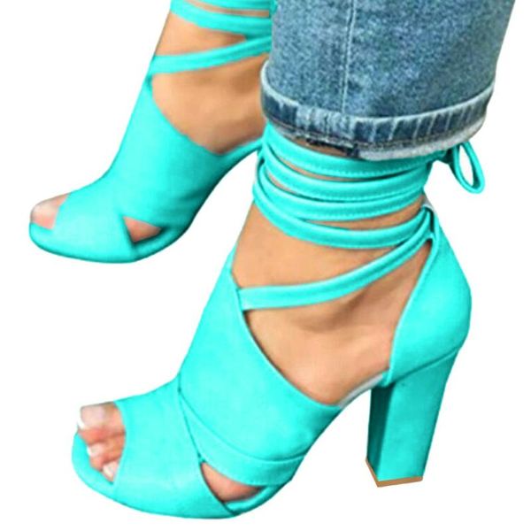 

summer high heels side straps sandals green sandalia feminina party dress shoes women peep toe pumps casual, Black