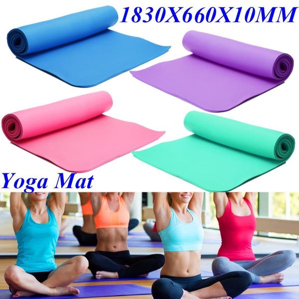 

yoga mats 181*60*1cm colorful mat for pilates gym exercise non slip fitness waterproof sport pvc gymnastic