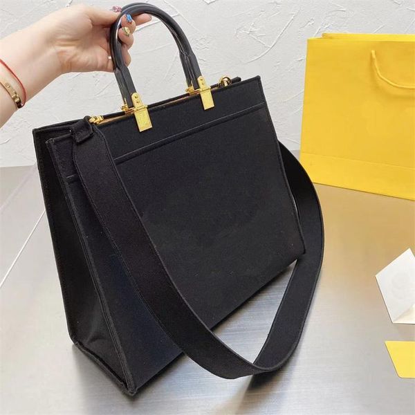 

ysiykiy women shopping bag simple design conventional capacity handbag light and durable luxury handbags canvas famous brand ladies shoulder