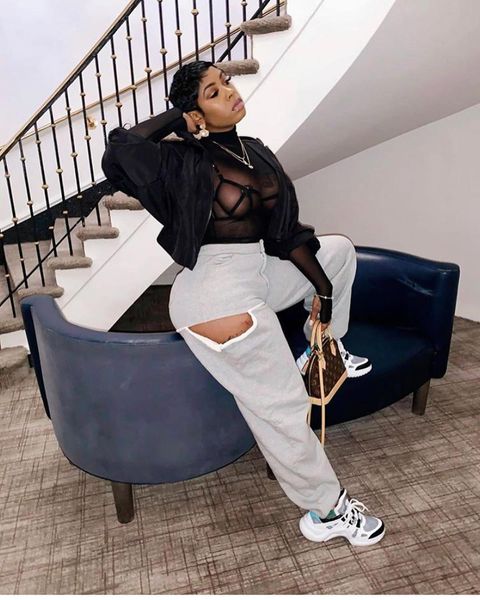 

gray cargo pants women harem high waist hollow out chic fashion women's sweatpants k-pop trousers casual streetwear 210525, Black;white