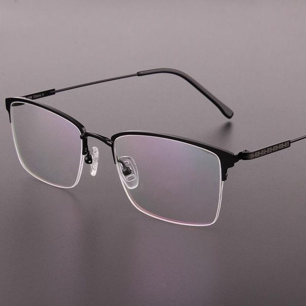 

titanium glasses square men eyeglasses prescription full frame designer optical 928 fashion sunglasses frames, Black