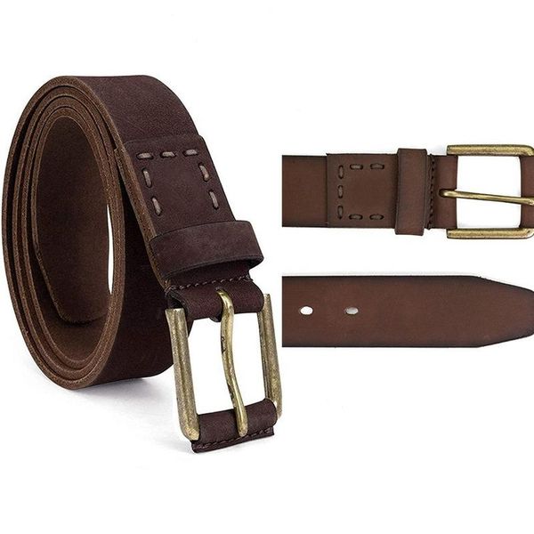 

belts men's belt retro leather alloy pin buckle fashion designer casual all-match jeans dress pants accessories, Black;brown