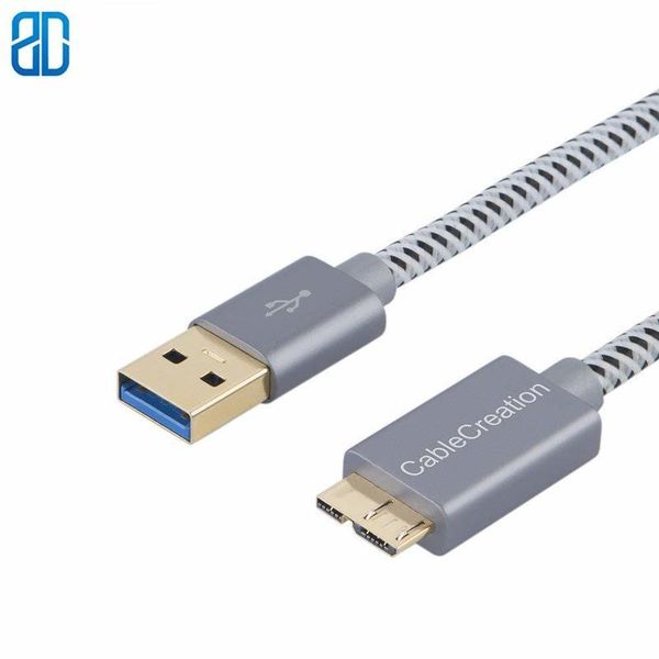

audio cables & connectors usb 3.0 micro cable short a to b cord, compatible with external hard drive hd camera charging galaxy s5