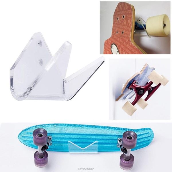 

skateboard wall mount rack display stand hanger acrylic longboard deck skate scooter skateboards holder a23 21 wholesales skateboarding