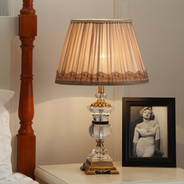 

table lamps nordic designer creative crystal light living room bedroom study lamp decoration home e27 bedside modern