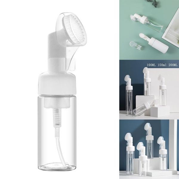 

storage bottles & jars press the silicone brush head foam bottle mousse foaming intensive cleansing makeup sub-bottle
