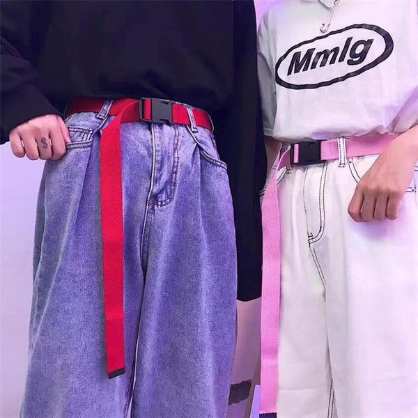 

belts [ckmn] women's long soft fabric fashion belt comfortable solid color cloth with buckle casual outdoor tactical, Black;brown