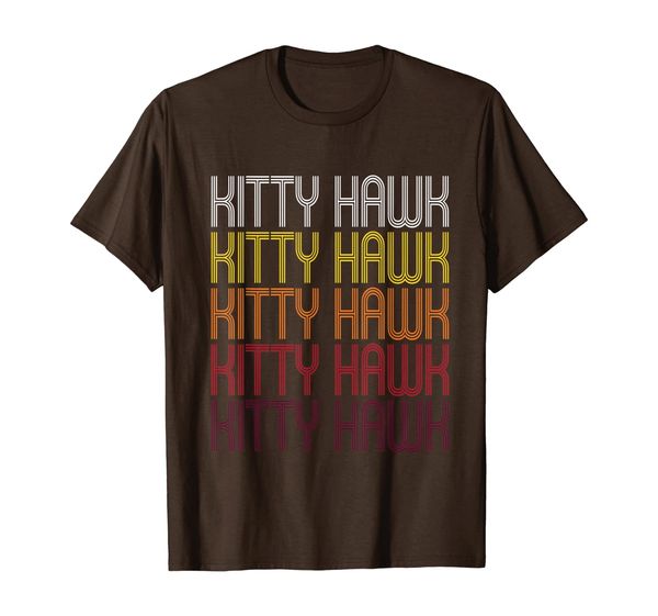 

kitty hawk, nc | vintage style north carolina t-shirt, White;black