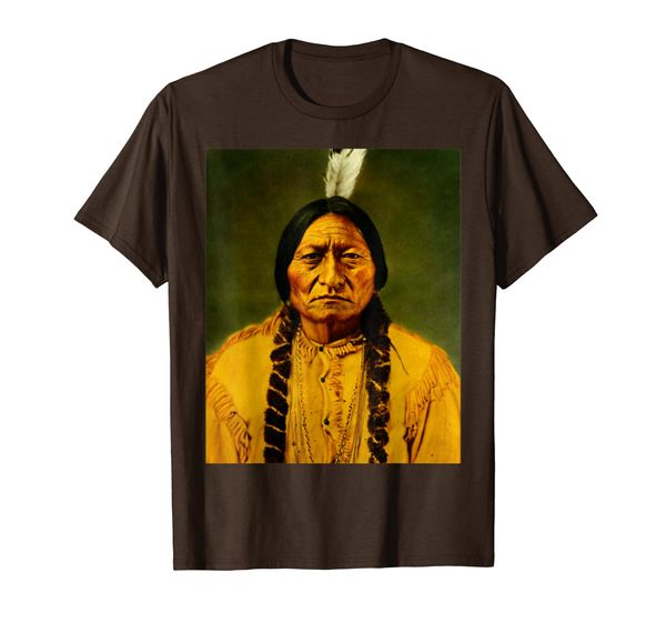 

Sitting Bull Lakota Sioux Shaman Leader T Shirt, Mainly pictures