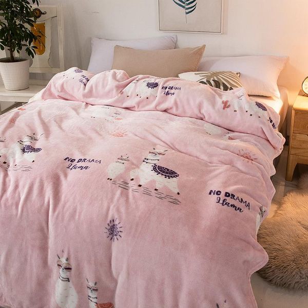 

blankets flannel fleece throw blanket soft solid color bedspread plush cover for bed sofa christmas gift
