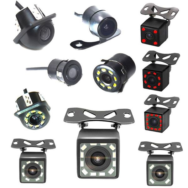 

car rear view cameras& parking sensors universal backup camera 12 ir led night vision reversing auto monitor ccd waterproof wide degree hd v