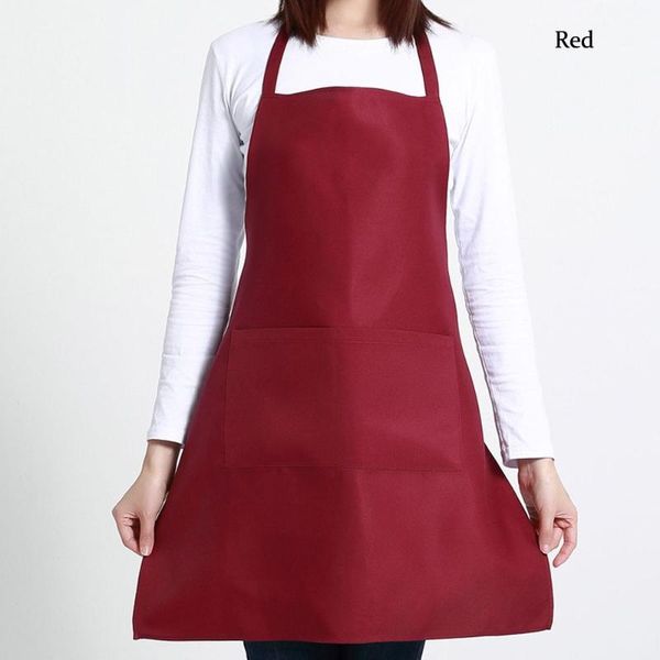 

men's and women's aprons family kitchen chef apron restaurant cooking baking dress fashion + pocket 13 colors optional