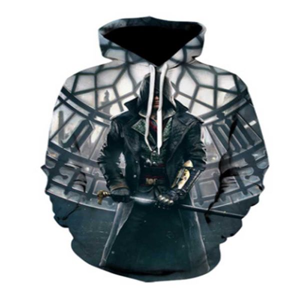 

men's hoodies & sweatshirts fashion autumn/winter men and women hoodie 3d printed patterns casual sweatshirt pullover street wear top, Black