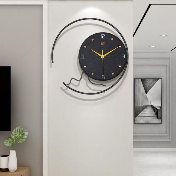 

light luxury wall clock living room home decoration modern simple creative personality art nordic fashion clocks